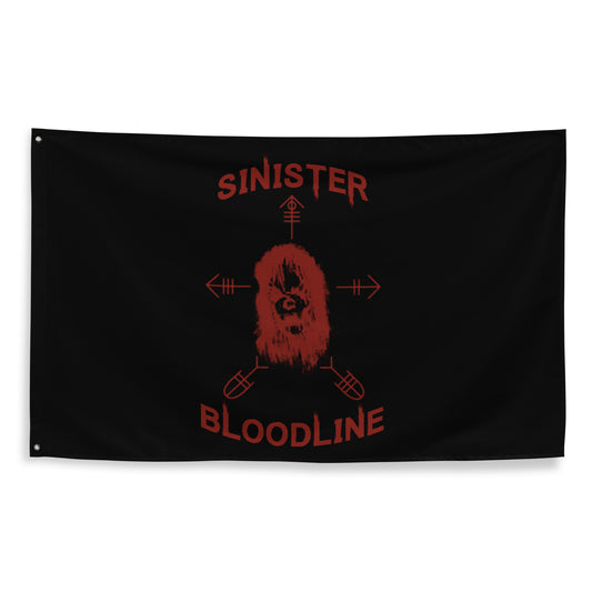 V25 Sinister- Flag (Black)
