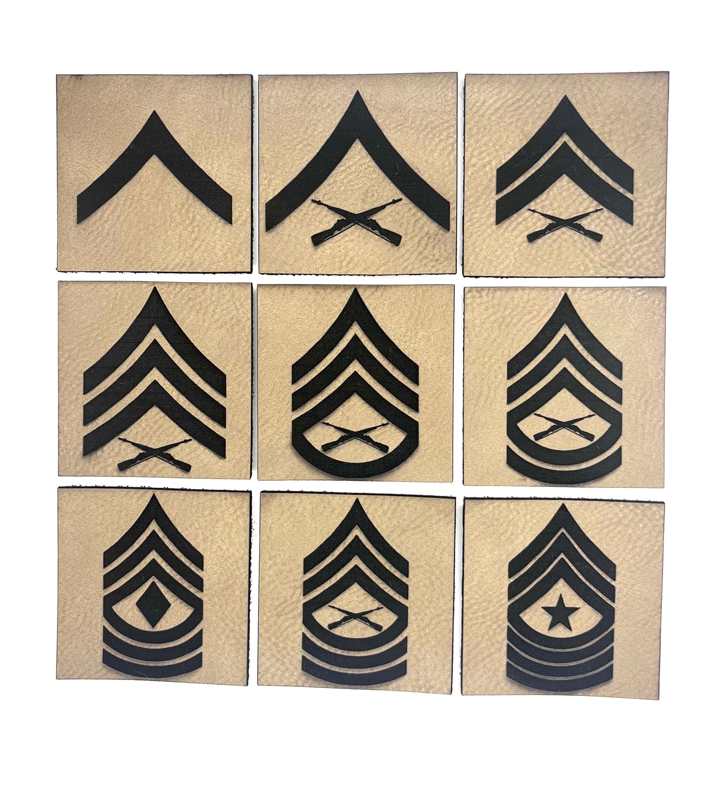 USMC Enlisted Rank - Patch Set